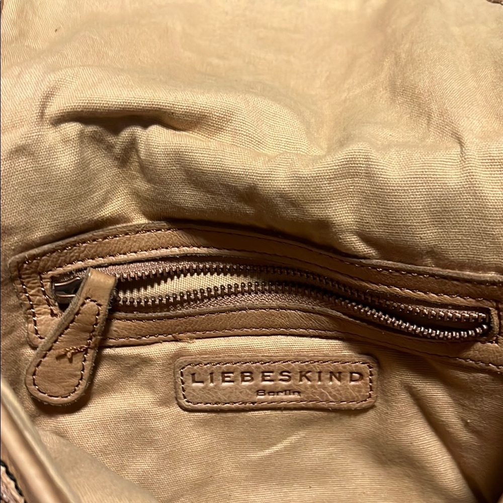 Liebeskind Tan Leather Crossbody Bag with Stud Accents - Picture 3 of 3